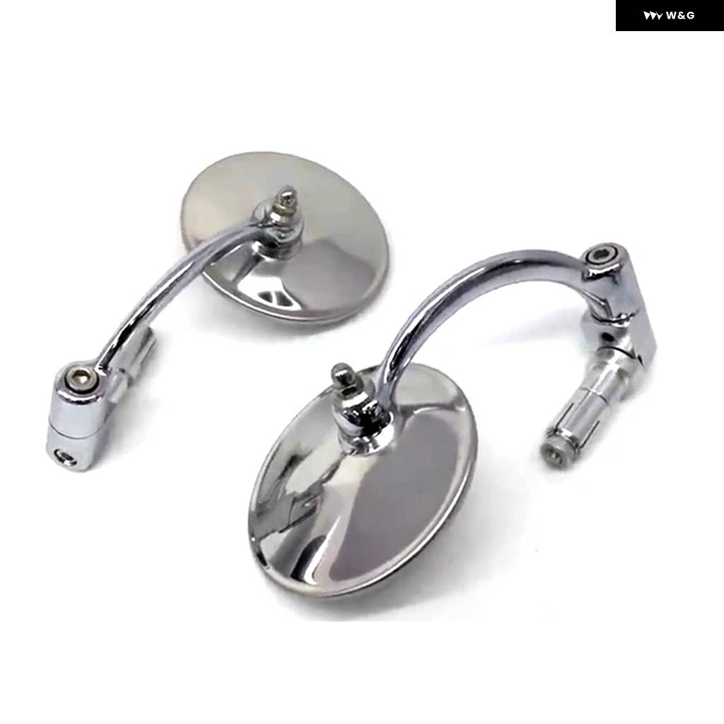 並行輸入品レトロ バイク 22MM ハンドルバー エンドミラー アイアンバックミラー 汎用 ヤマハ ホンダ VFR 800 スズキの画像