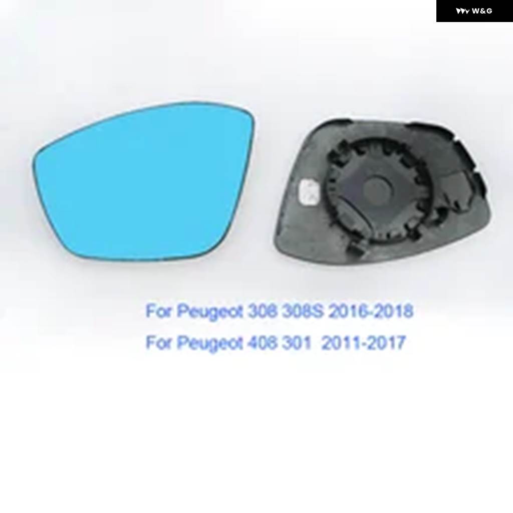 並行輸入品サイドバックミラー ブルーガラスレンズ プジョー 301 308 408 508 2010-2019 広角ビュー アンチ_6