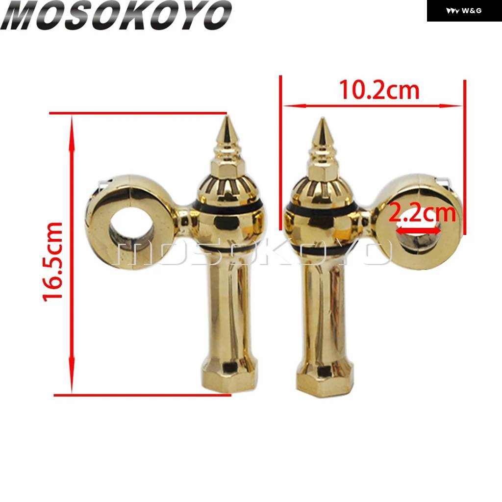 並行輸入品カフェレーサー ハンドルバー ライザー 22MM オフセット ドッグボーン レトロライザー ハーレー ハンドルバー ハン_3