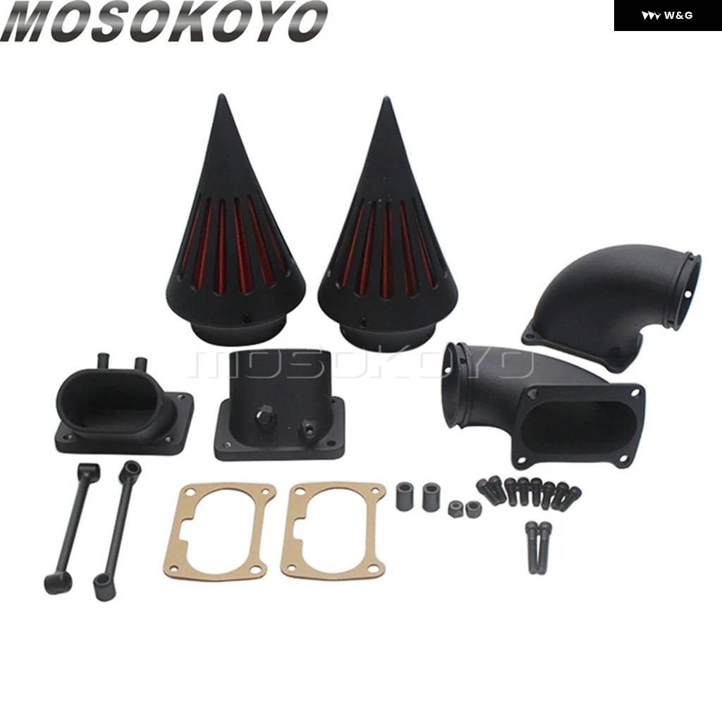 並行輸入品コーンスパイクエアクリーナー キット スズキ ブールバード用 ハンドルバー ライザー エア フィルター M109R クルの画像