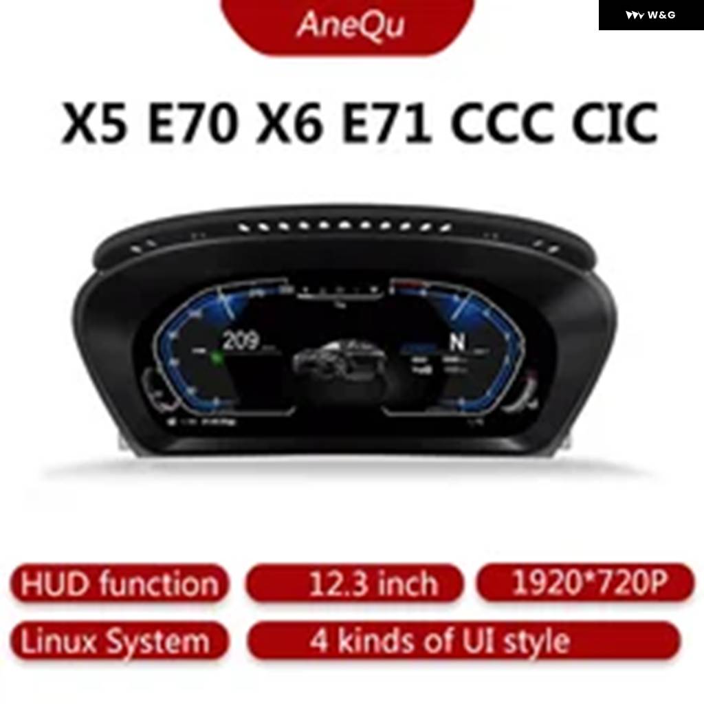 並行輸入品 BMW 5シリーズ E60 E61 2003-2009 E70 E71 2006-2013用デジタル計器 クラスター HUD計器 クラスター クラスタースピ_2