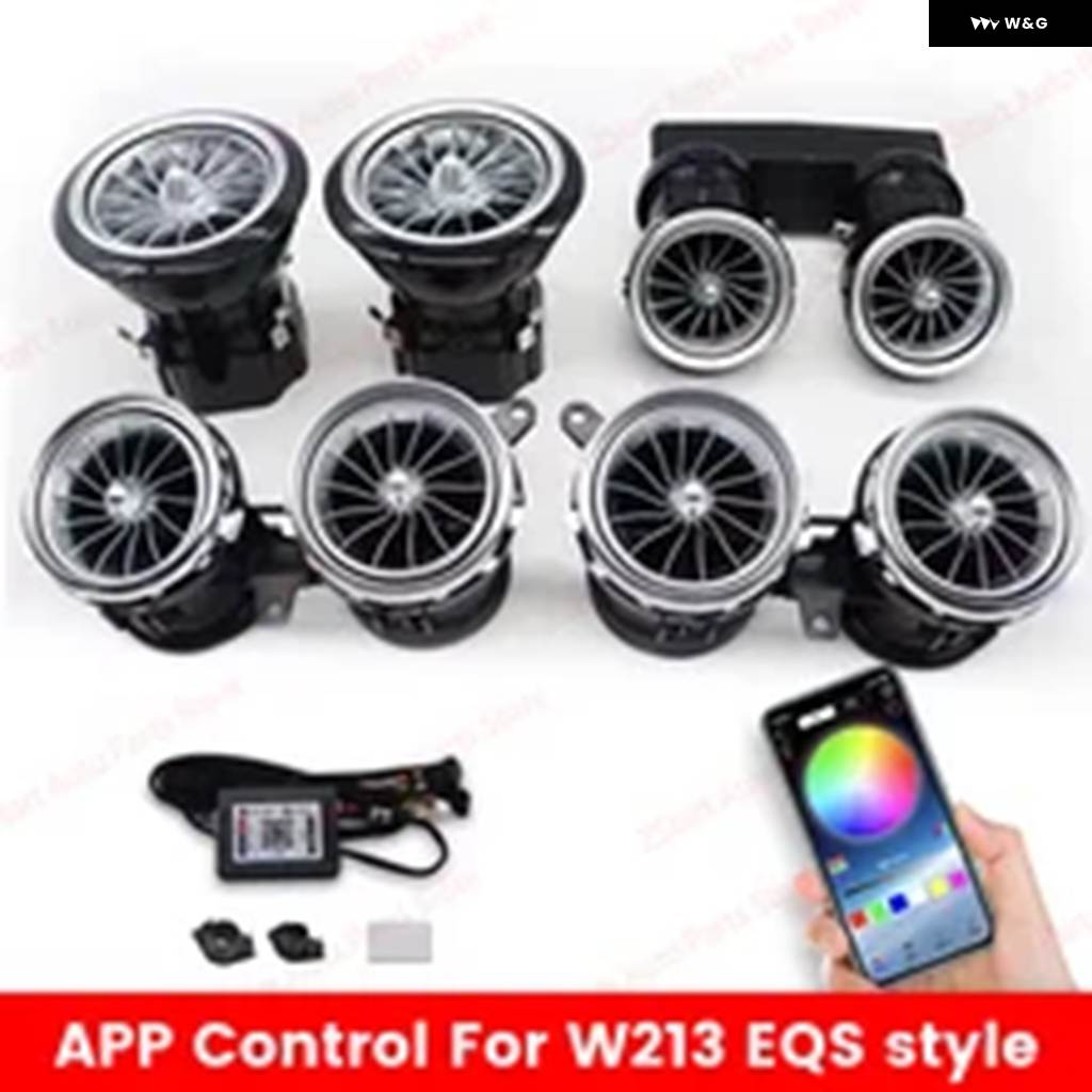 並行輸入品 メルセデス ベンツ W205 X253 W213 W177 W118 W117 W176 X156 W222 256色 LED ベント アプリで エアベント ノズル ア
