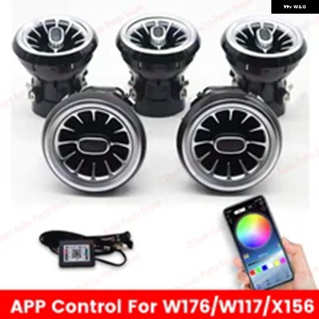 並行輸入品 メルセデス ベンツ W205 X253 W213 W177 W118 W117 W176 X156 W222 256色 LED ベント アプリで エアベント ノズル ア