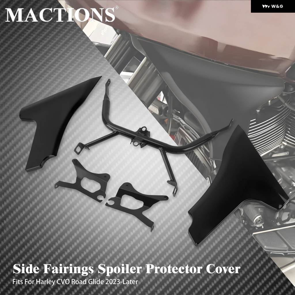 並行輸入品 オートバイ サイド フェアリング スポイラー プロテクター カバー ブラケット キット ハーレー ツーリング CVO ロー_1