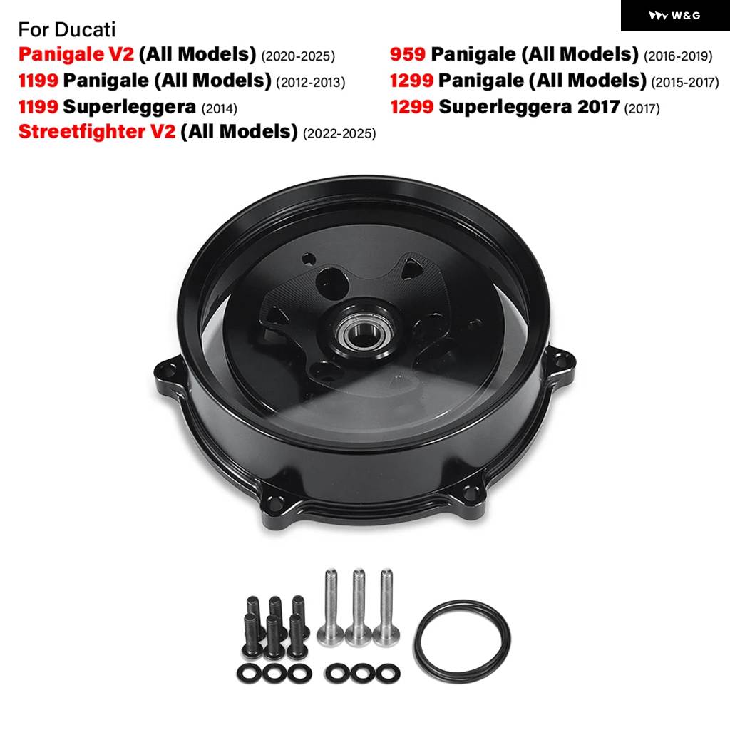 並行輸入品 クリアクラッチカバー ドゥカティ PANIGALE V2 2020-2025 STREETFIGHTER V2 2022-2025 PANIGALE 959 1299 1199の画像