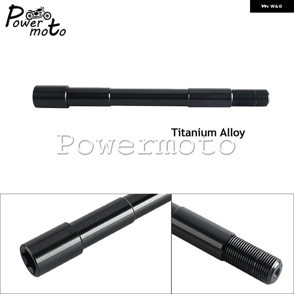 並行輸入品 チタンフロントアクスルキット ハーレー ツーリング FLT OEM 25MM 耐腐食性の画像