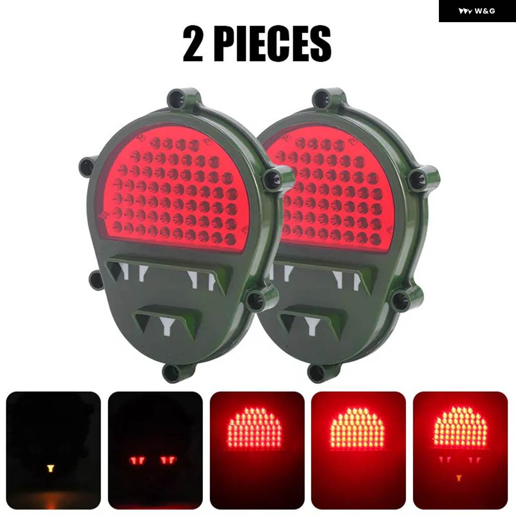 並行輸入品 12422958 LED リア ブレーキライト H H1 HUMVEE M35 HUMVEE M998 赤色ハイ/ローライト 黄色シグナルランプ_2