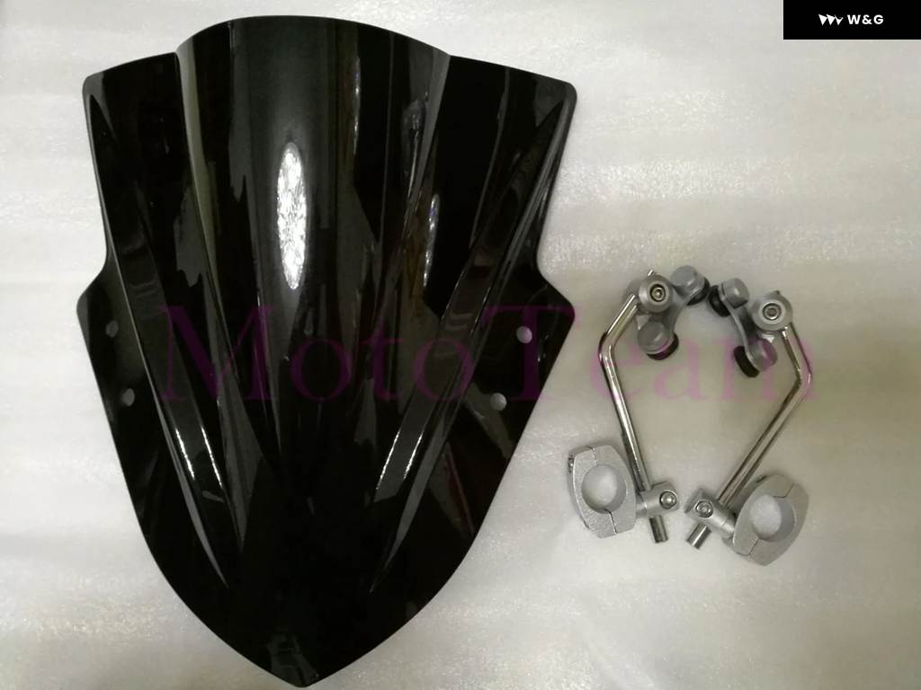 並行輸入品 カワサキ Z 250 300 750 750R 800 1000 バルカン S ER-4N ER4N ER-6N ER6N オートバイ バイク ウインドシールド ウイの画像