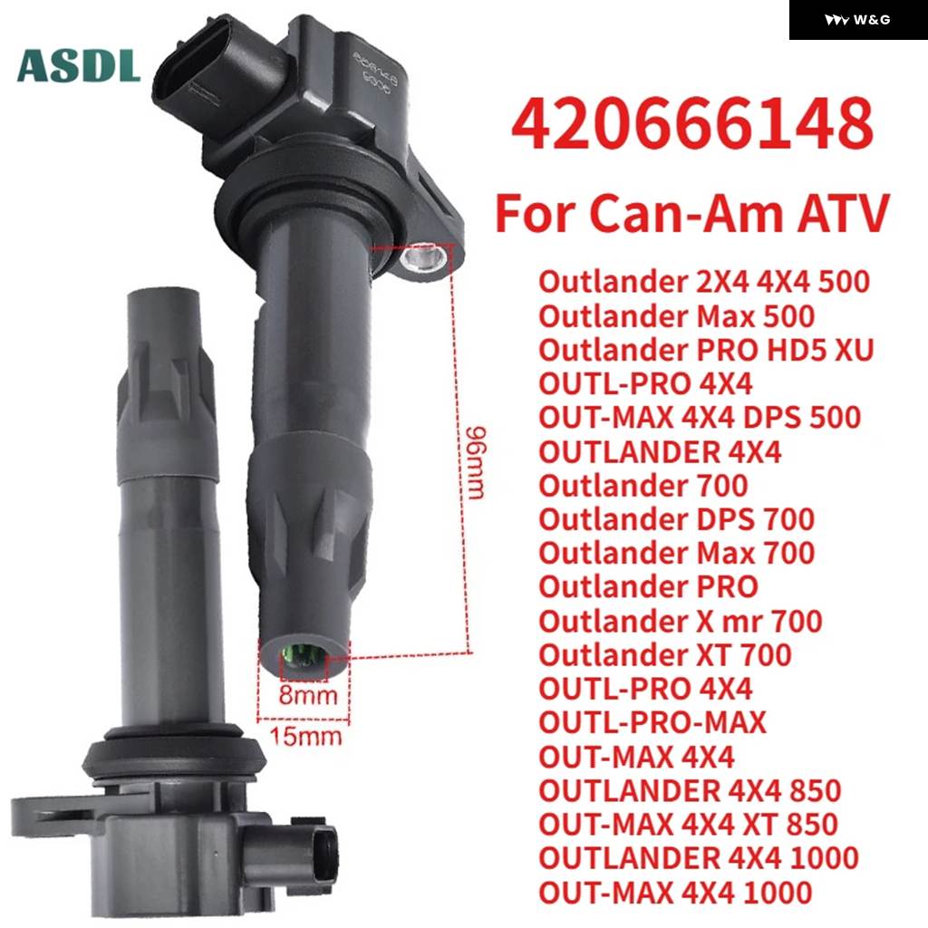 並行輸入品 420666148 オートバイ イグニッション コイル スパークプラグ キャップ CAN-AM ATV OUTLANDER OUTL-PRO OUT-MAX 4 4Xの画像