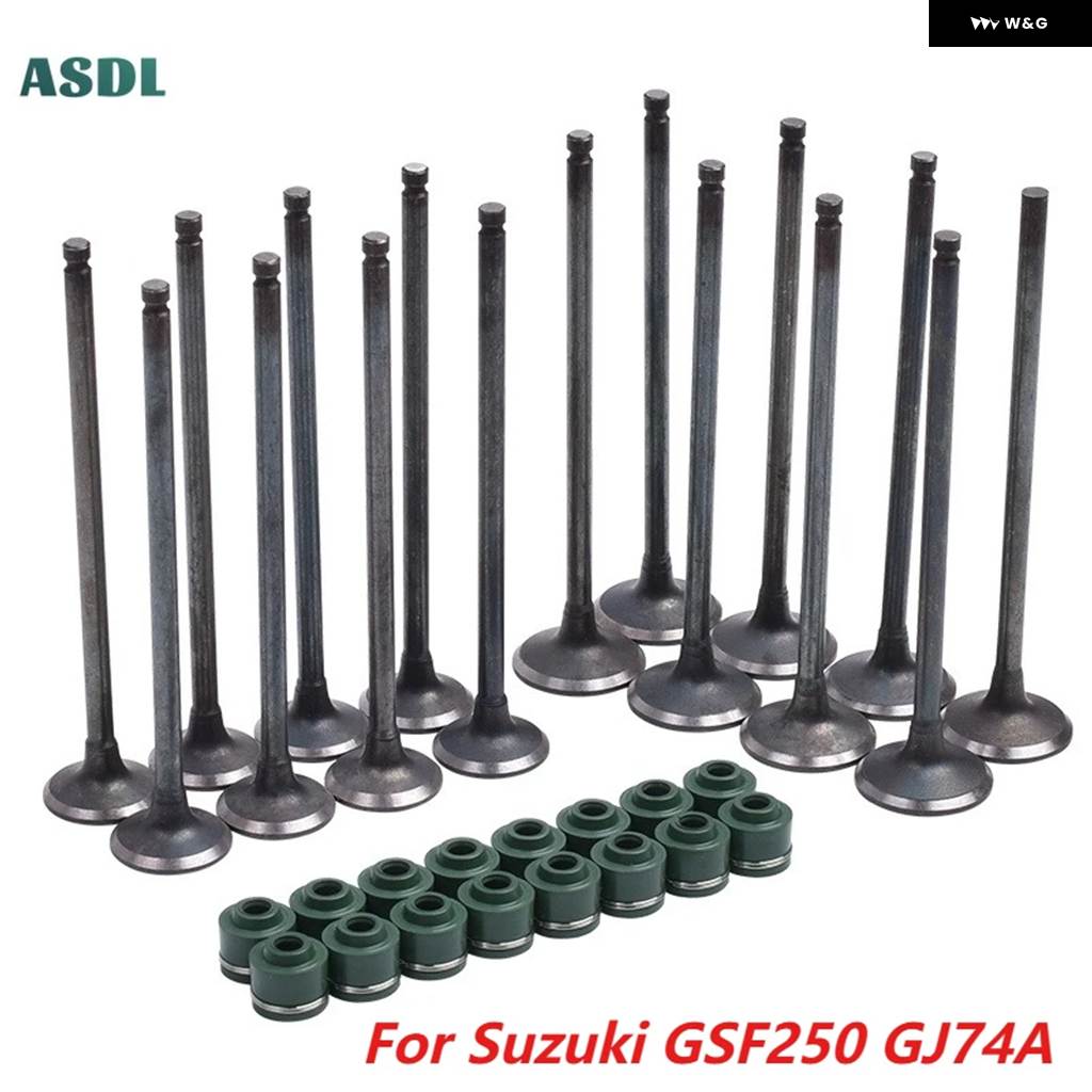 並行輸入品 オートバイ 吸気 バルブ 排気 バルブ ステムキット GSF250 GJ74A GSF 250 吸排気 バルブ オートバイ 部品の画像