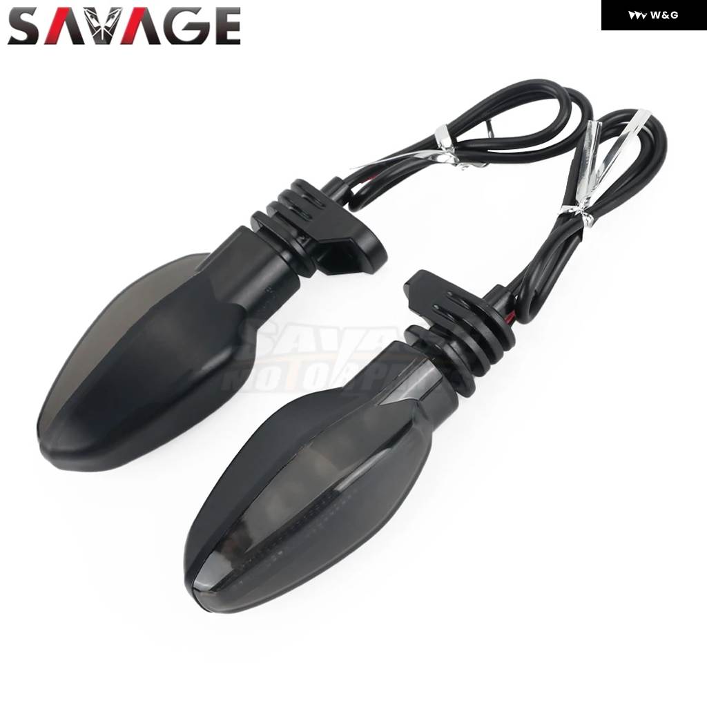 並行輸入品 オートバイ スモークLED ウィンカー ストリートトリプル 765 RS/R/S 1050 1200 デイトナ 675 765 ロケット 2500 インの画像