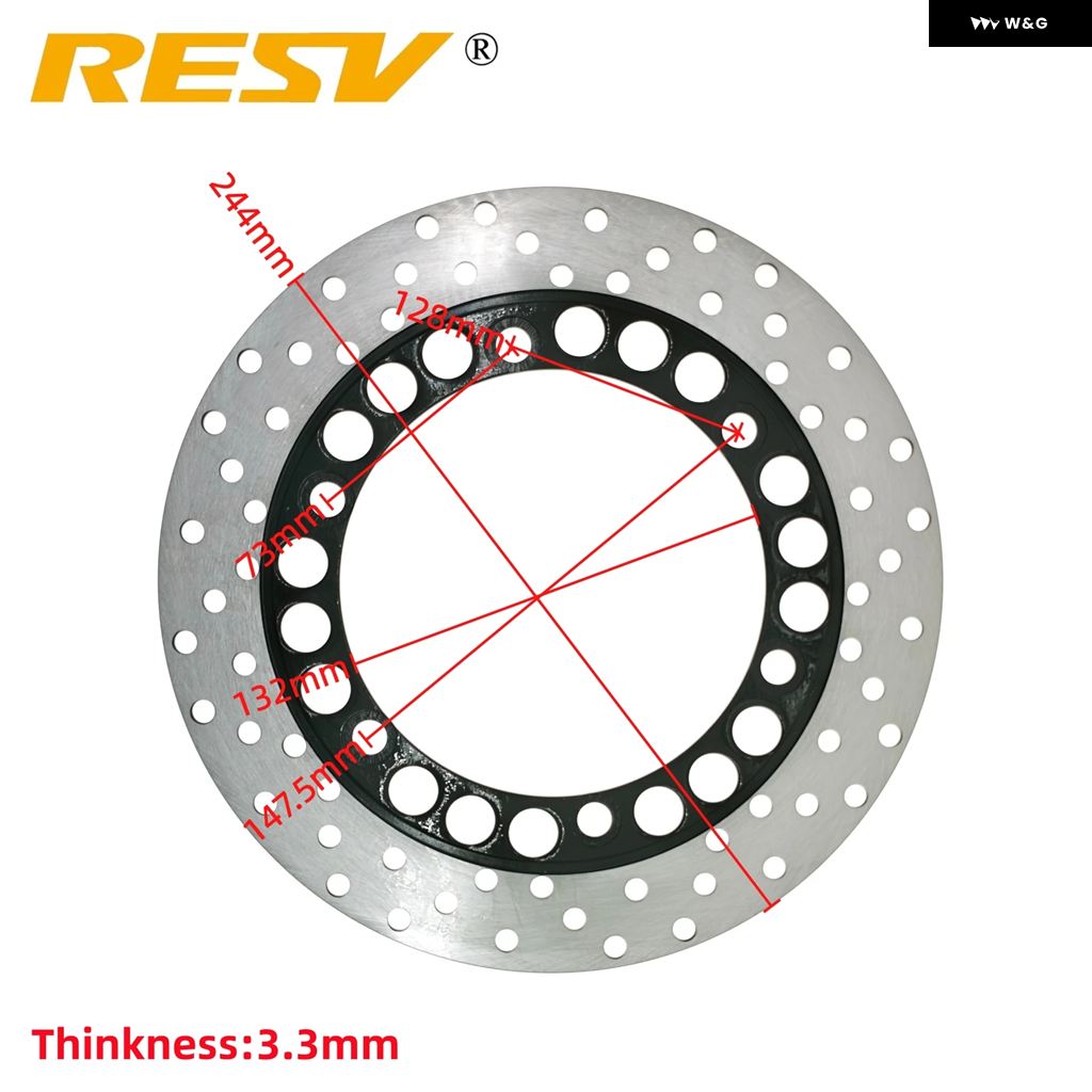 ブランド登録なし - 並行輸入品 245MM ヤマハ YBR125 E/ED/ESD YB125 SPD YS125-5C YS125 YBR YB YS 125 125CC 3D9-F582U-10-00