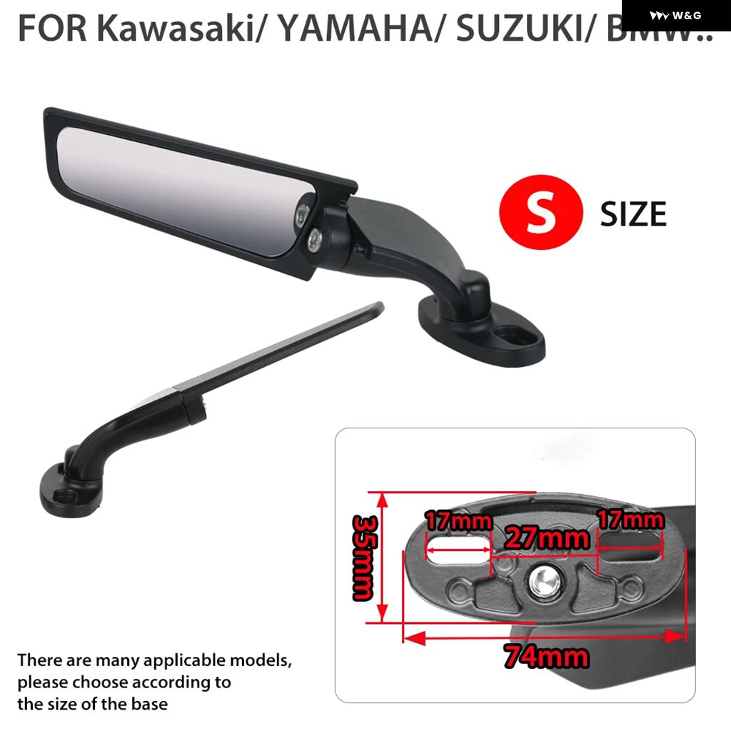 並行輸入品 2個 オートバイ ミラー カスタムウィンドウィング回転ミラー ホンダ CBR650 CBR600RR ヤマハ カワサキ BMW_1