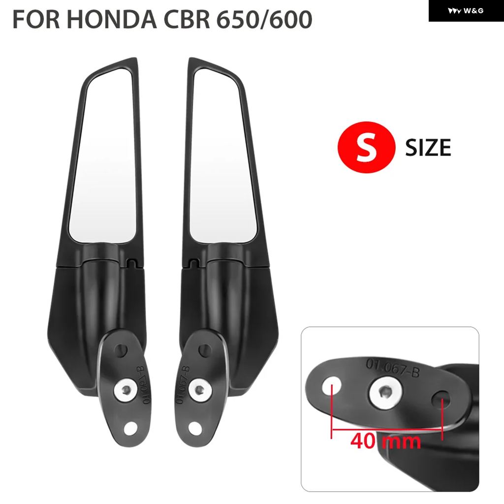 並行輸入品 2個 オートバイ ミラー カスタムウィンドウィング回転ミラー ホンダ CBR650 CBR600RR ヤマハ カワサキ BMW_4