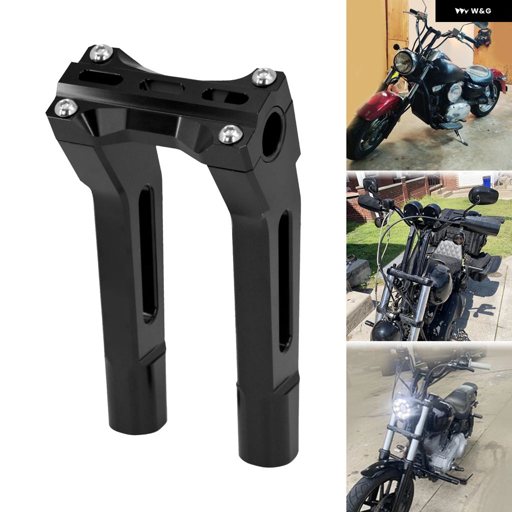 並行輸入品 オートバイ ハンドルバー ライザー 10 クランプ プルバック ハーレー ツーリング スポーツスター XL XR ダイナ ソフ_1