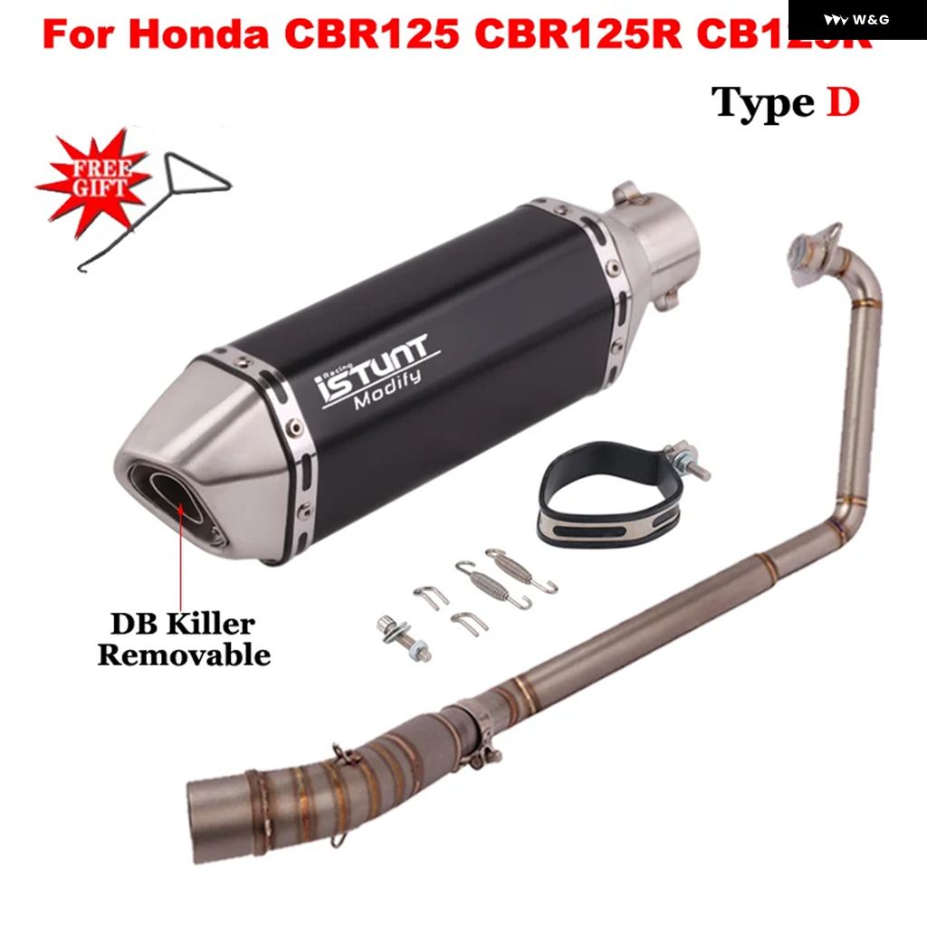 並行輸入品 オートバイ 排気 システム フロントミッドリンク パイプ マフラー MOTO ESCAPE DBキラースリップオン ホンダ CBR125_5