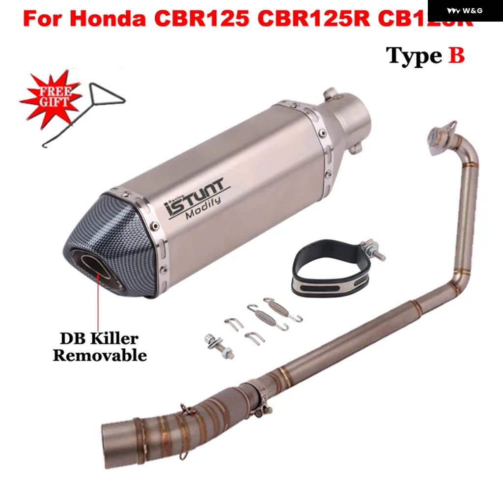 並行輸入品 オートバイ 排気 システム フロントミッドリンク パイプ マフラー MOTO ESCAPE DBキラースリップオン ホンダ CBR125_3