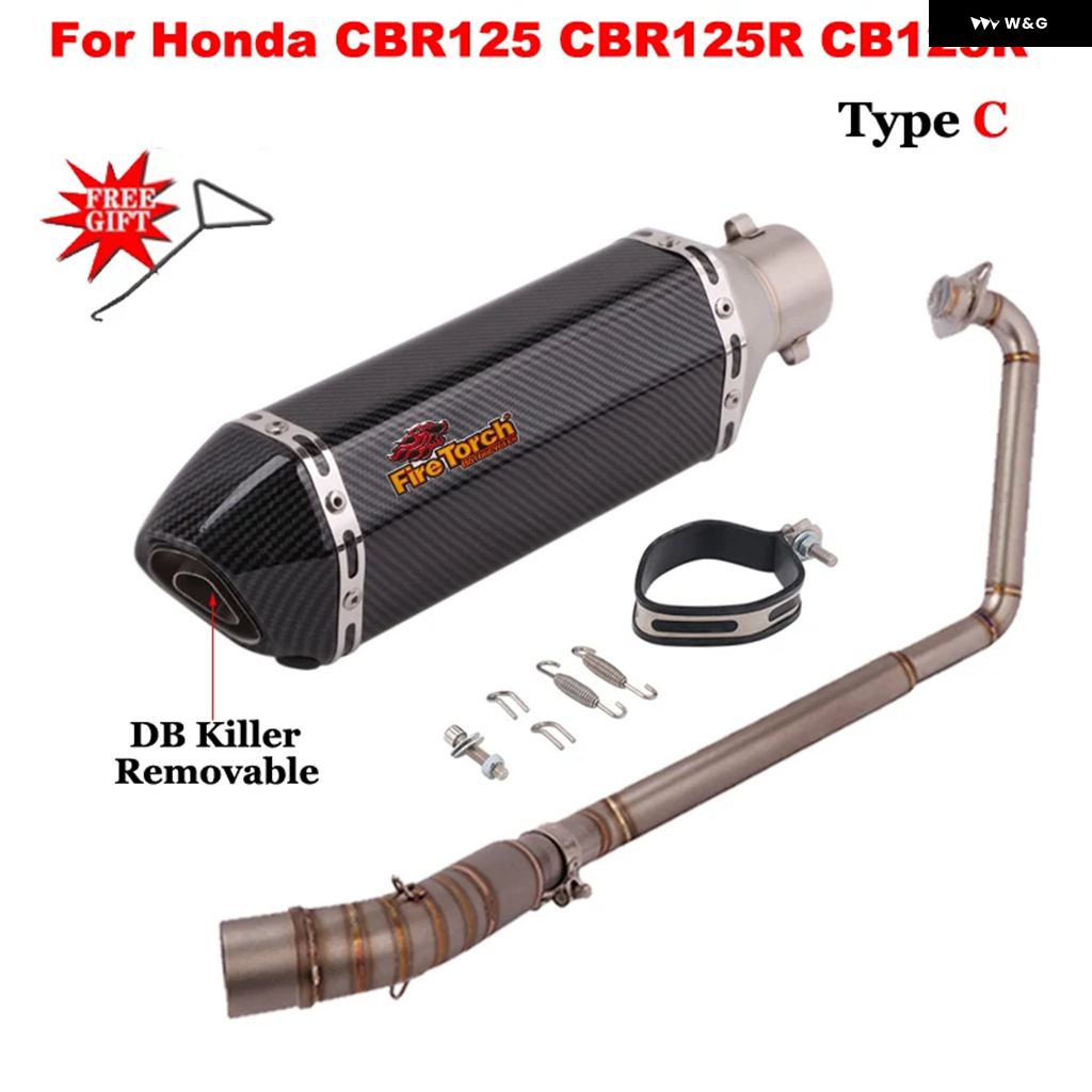 並行輸入品 オートバイ 排気 システム フロントミッドリンク パイプ マフラー MOTO ESCAPE DBキラースリップオン ホンダ CBR125_4