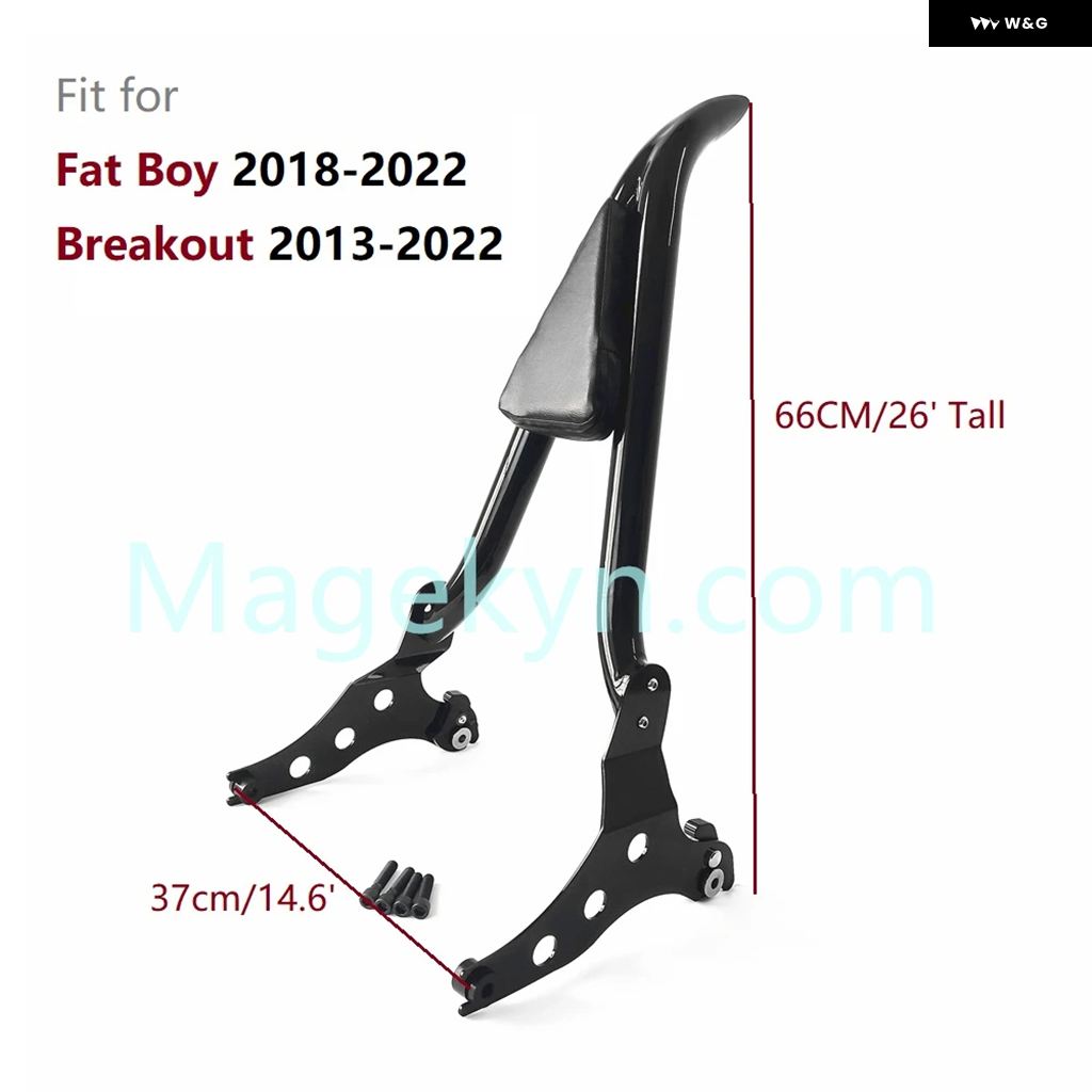 並行輸入品 26インチ トール ブレイクアウト ファットボーイ シーシーバー バックレスト ハーレー ソフテイル ファットボーイ 20_1
