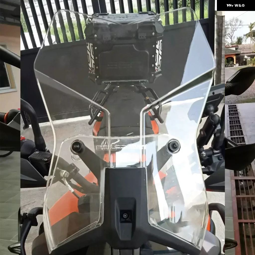 並行輸入品 フロントガラス ウインドスクリーン ウインド ディフレクター スクリーンバイザーKT-M 390 ADV 2020 - 23 エアフロー_2