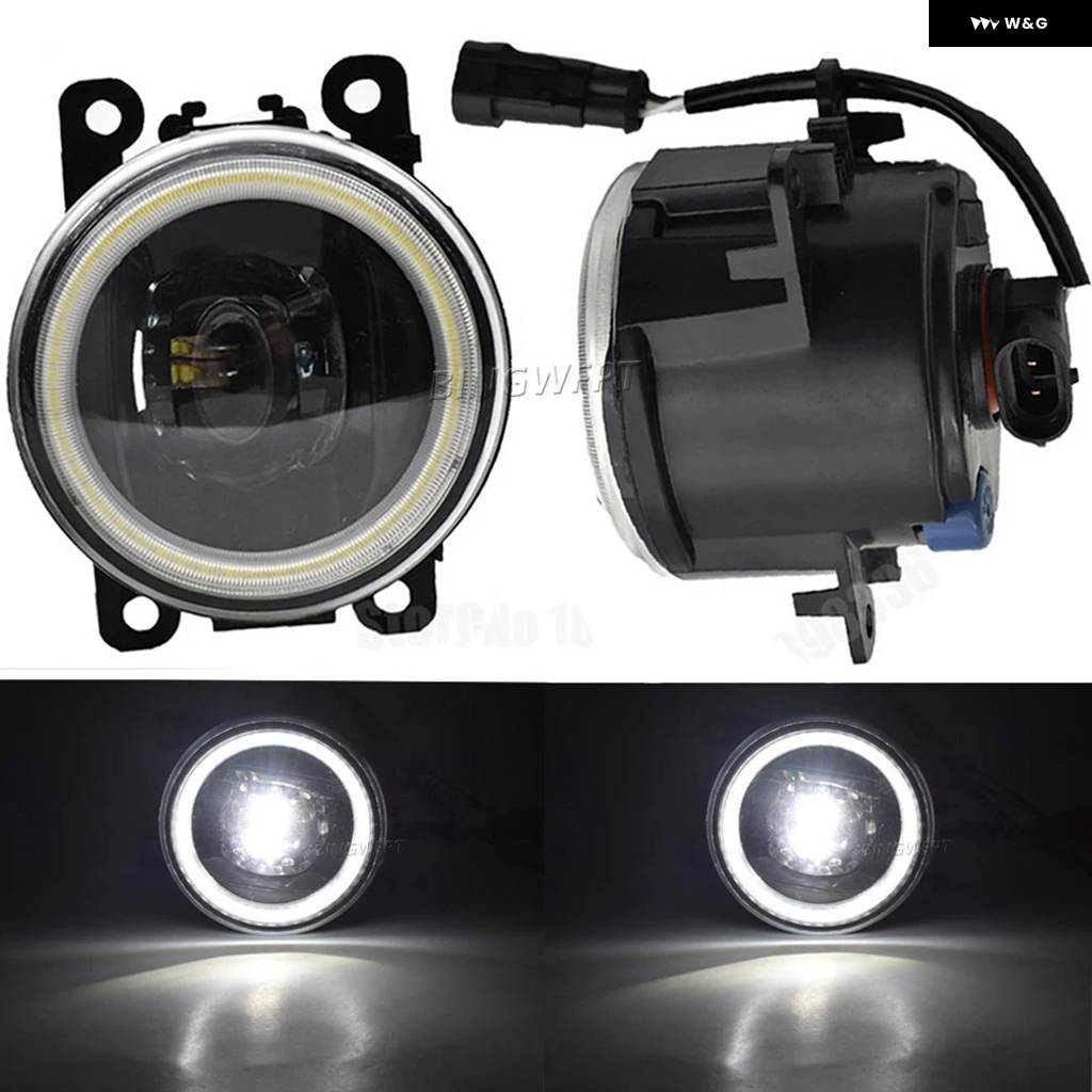 2個 LED エンジェルアイ DRL スマートフォーツーフォーフォー