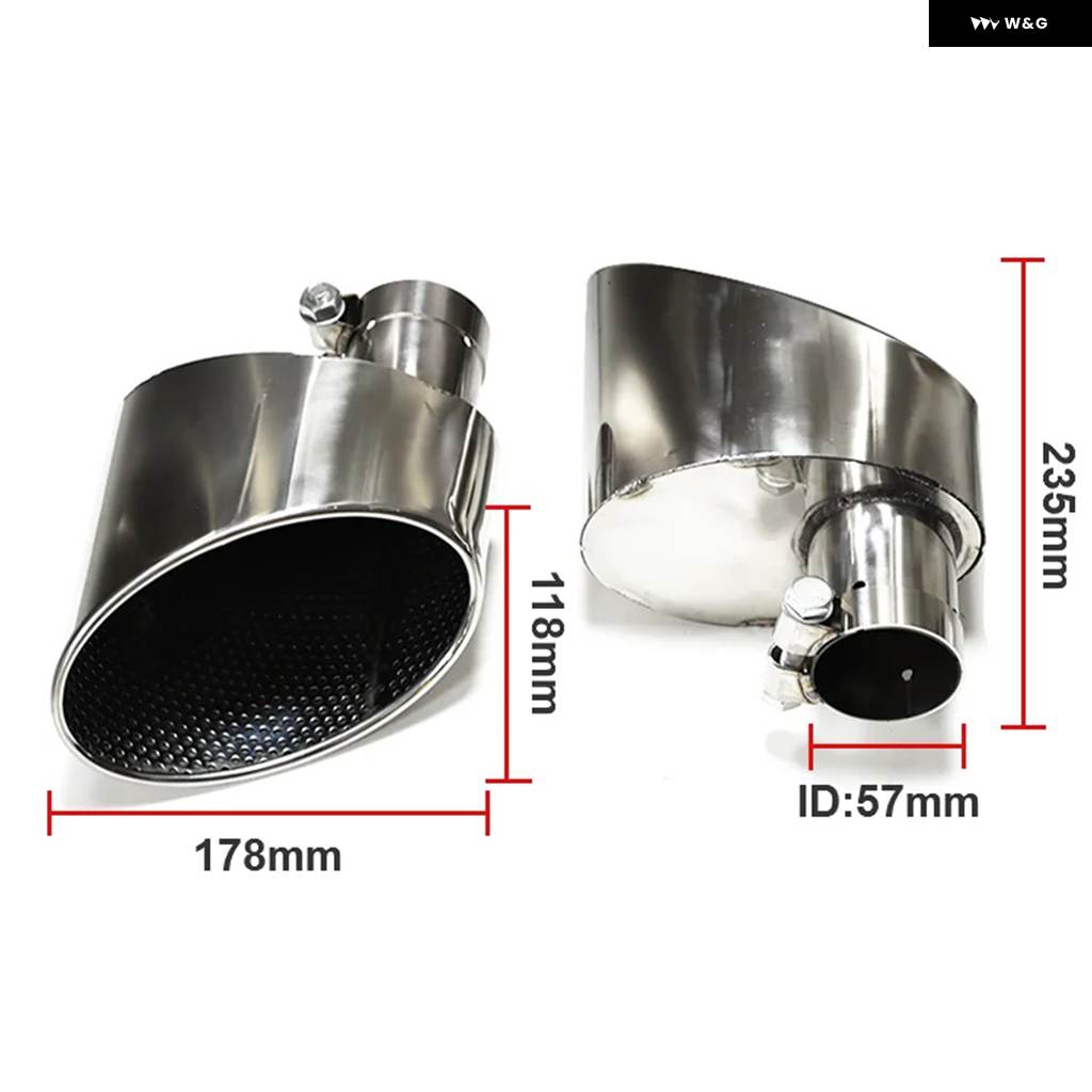 カーアクセサリー排気先端アウディ A3 A4 A5 A6 A7 アップ RS3