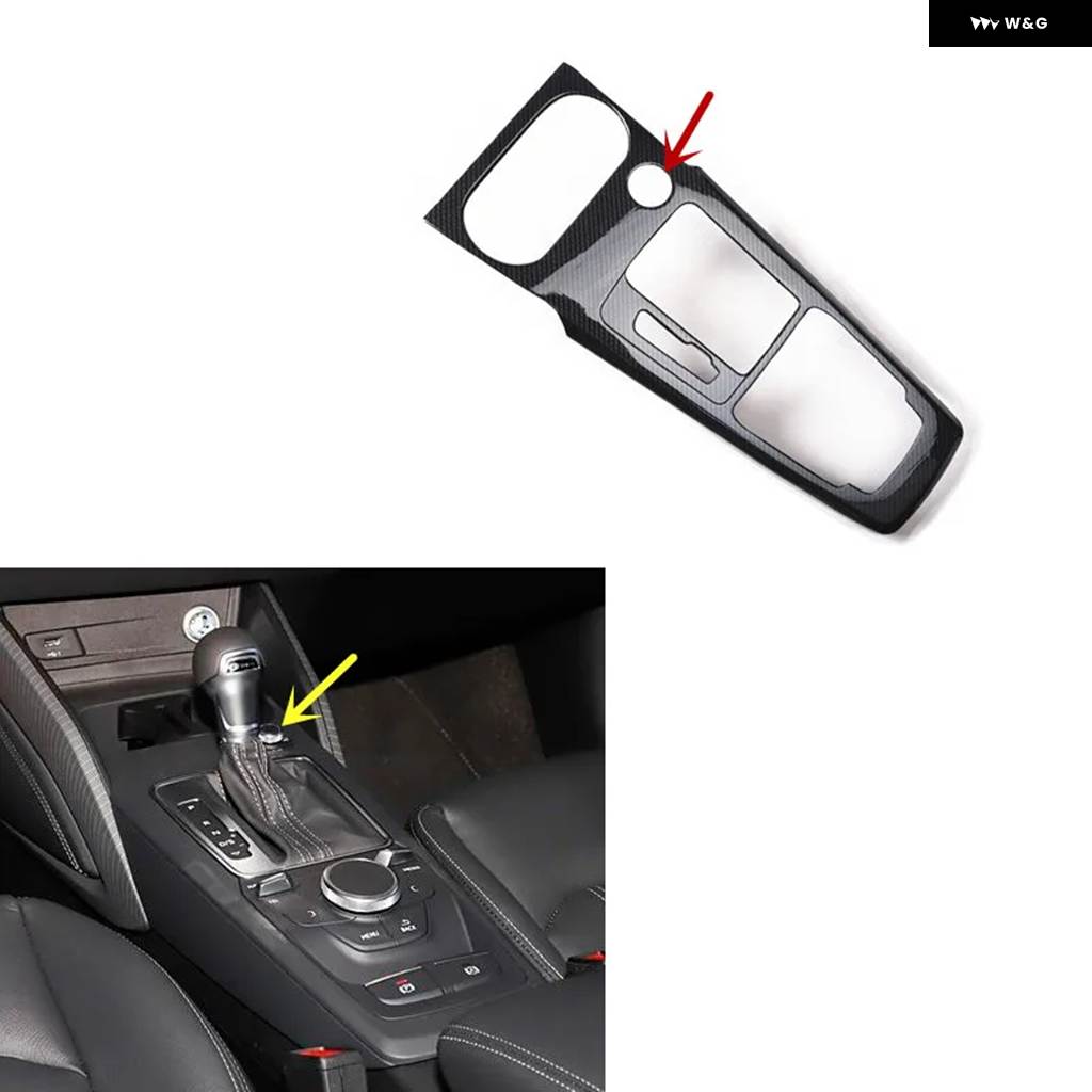 Audi A4 B9/A5 B9 ①カーボン調ギアボックストリム typeA 【公式通販】