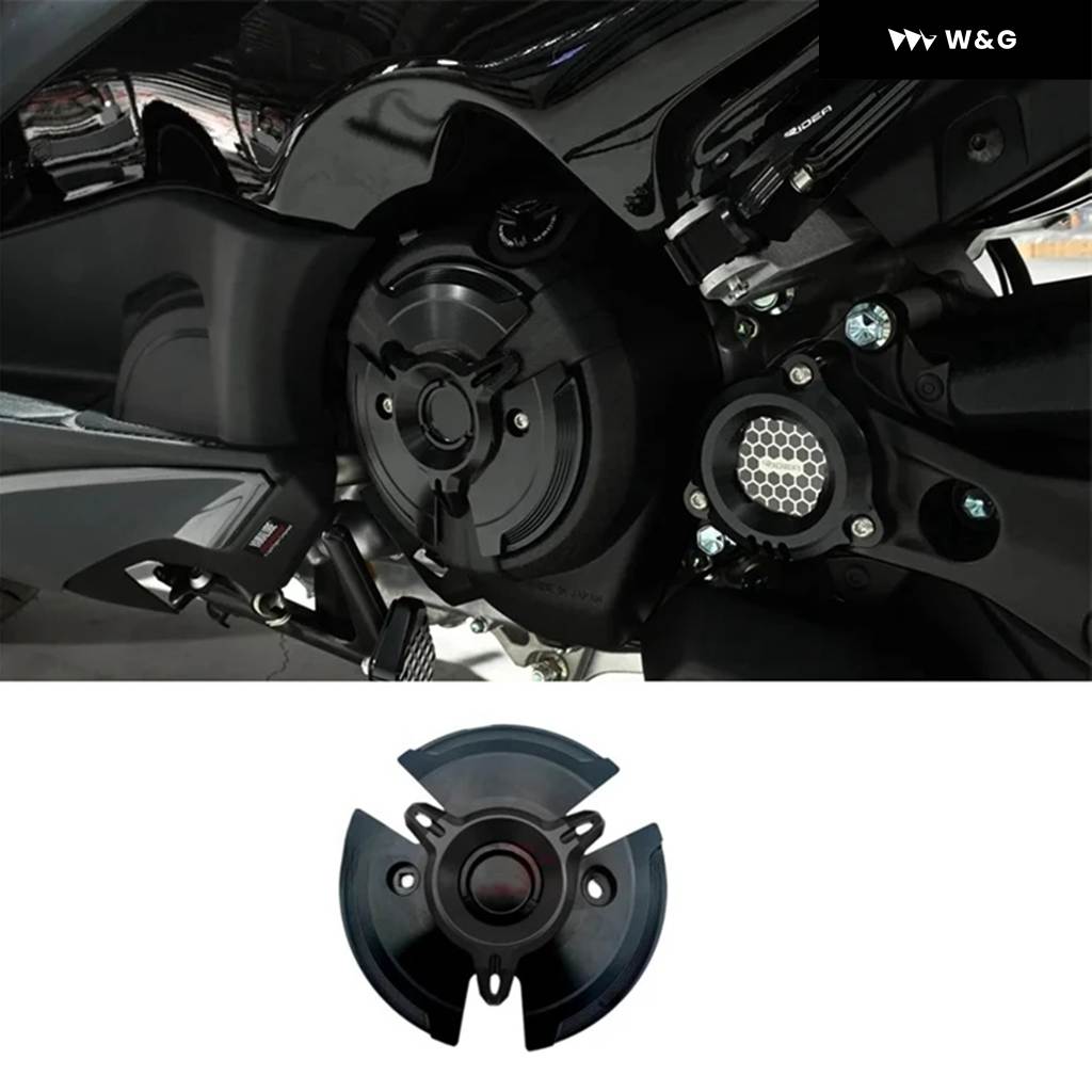 並行輸入品 オートバイ バイク フレーム スライダー プロテクター エンジン ステーターカバー ガード ヤマハ TMAX530 TMAX560 ブラックの画像