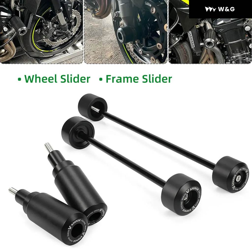 並行輸入品 カワサキ Z900 Z900SE ZR900 アクスルホイール スライダー フレーム クラッシュ スライダー スイングアーム スプール スタンド エキゾースト ク | ブランド登録なし | 08