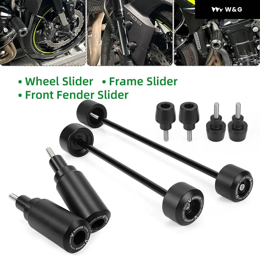 並行輸入品 カワサキ Z900 Z900SE ZR900 アクスルホイール スライダー フレーム クラッシュ スライダー スイングアーム スプール スタンド エキゾースト ク | ブランド登録なし | 09