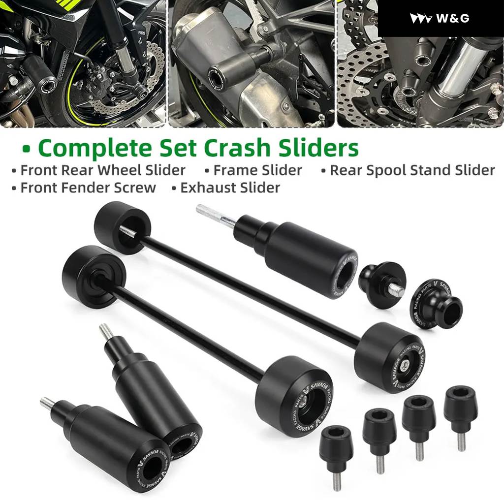 並行輸入品 カワサキ Z900 Z900SE ZR900 アクスルホイール スライダー フレーム クラッシュ スライダー スイングアーム スプール スタンド エキゾースト ク | ブランド登録なし | 02