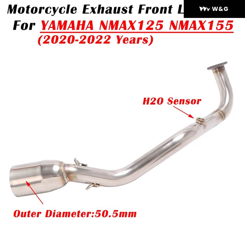 並行輸入品 スリップオン ヤマハ NMAX125 NMAX155 155 2021 2022 オートバイ バイク 排気 システム エスケープ マフラー 51MM フロントリンク パイプ