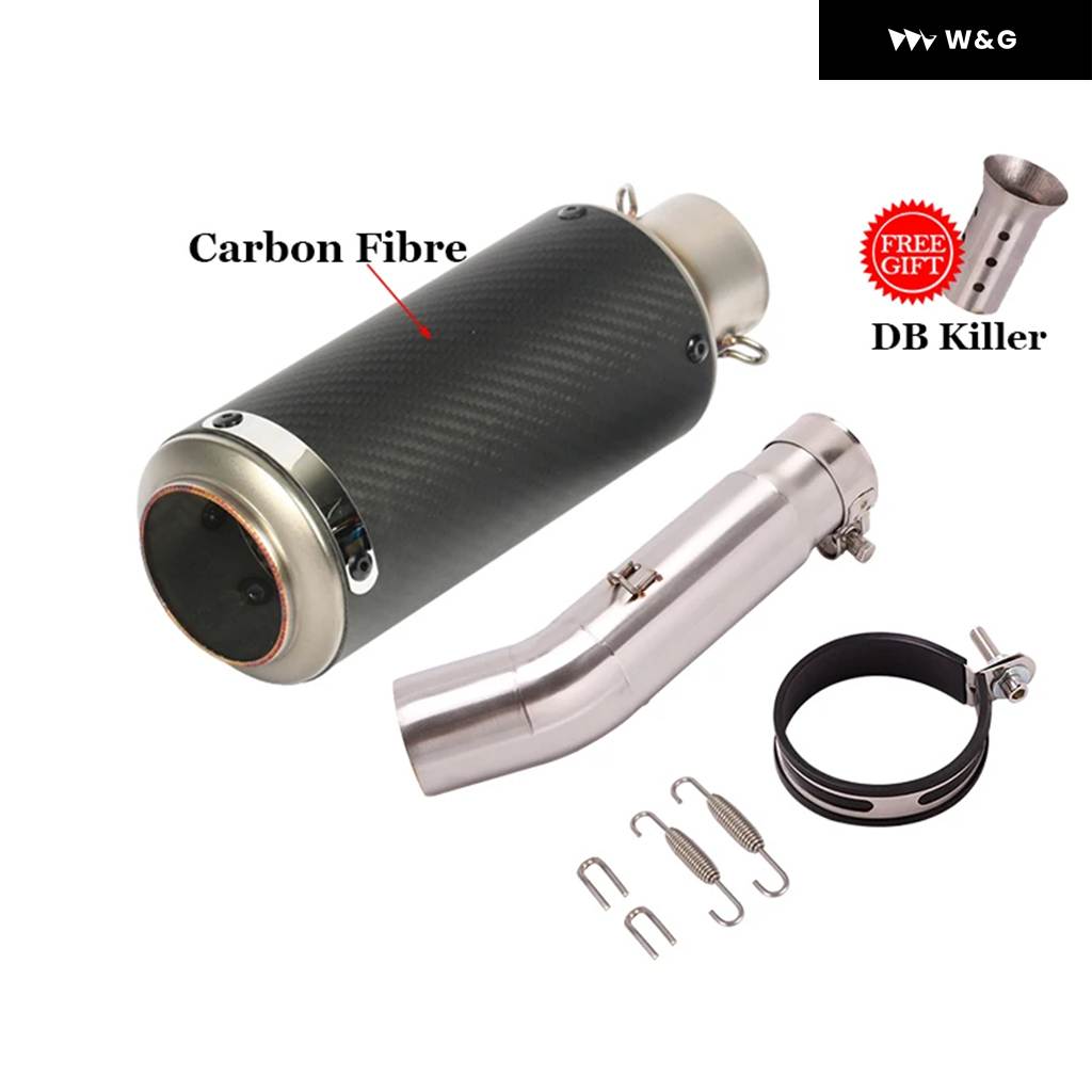 並行輸入品 スリップオン スズキ GSX-S 750 GSX S750 BK750 2018 2019 2020 オートバイ バイク GP エキゾースト エスケープ ミドルリンク パイプ カーボンの画像