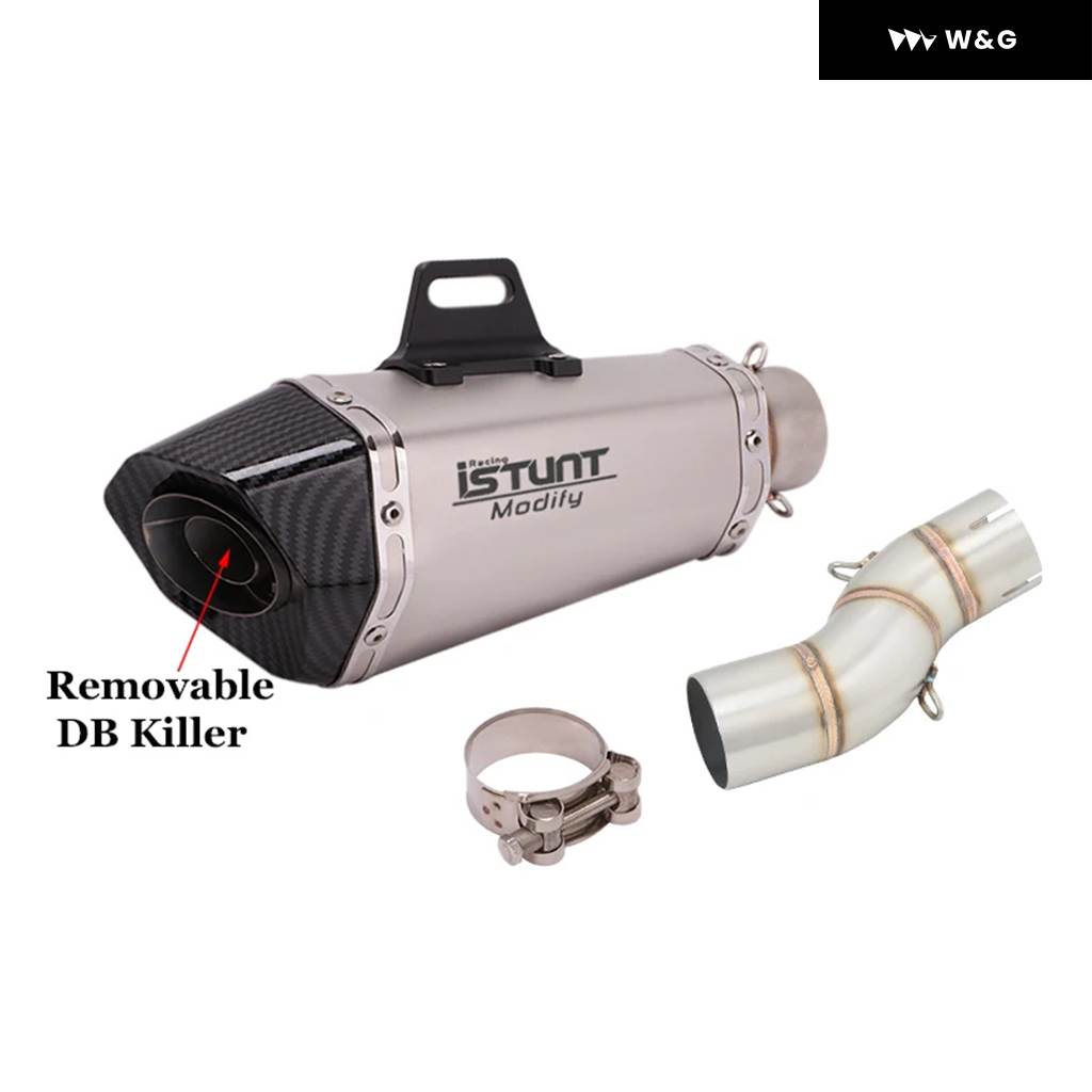 並行輸入品 スリップオン スズキ SFV650 SFV 650 グラディウス 2009 - 2016 オートバイ バイク 排気 エスケープ ミッドリンク パイプ マフラー モト リムー_1