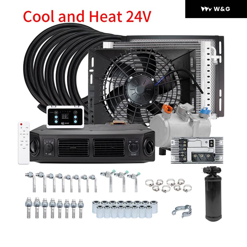並行輸入品 自動車用電動 エアコン コンプレッサー 12V 24V 車 バン ストリートロッド ホット クラシック A/C コンディショナーの画像
