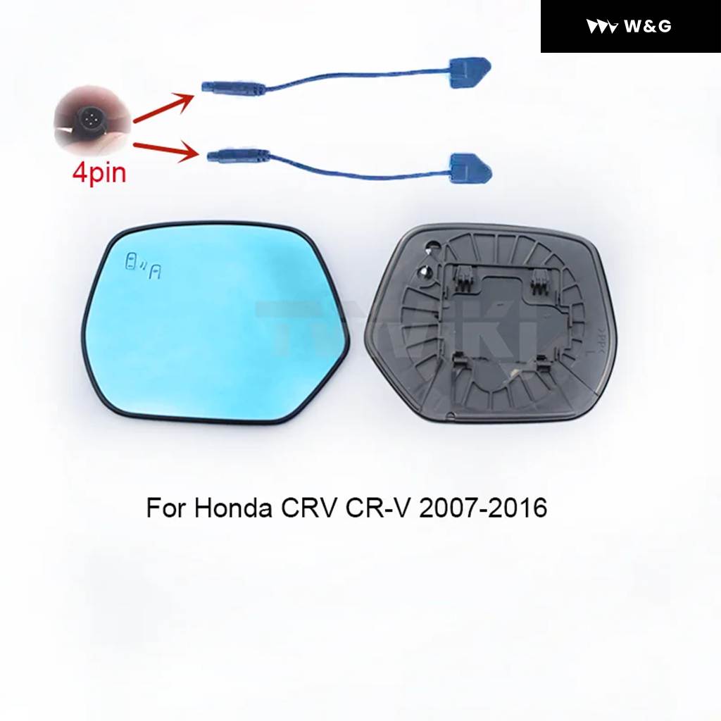 並行輸入品 1ペアサイドバックミラー ブルーガラスレンズ ブラインド スポットライト付き ホンダ CRV CR-V 2007-20_2