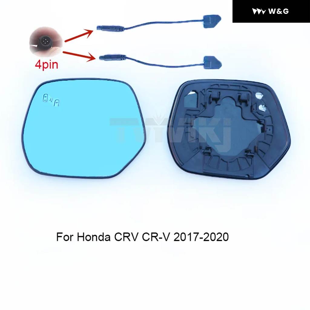 並行輸入品 1ペアサイドバックミラー ブルーガラスレンズ ブラインド スポットライト付き ホンダ CRV CR-V 2007-20_4