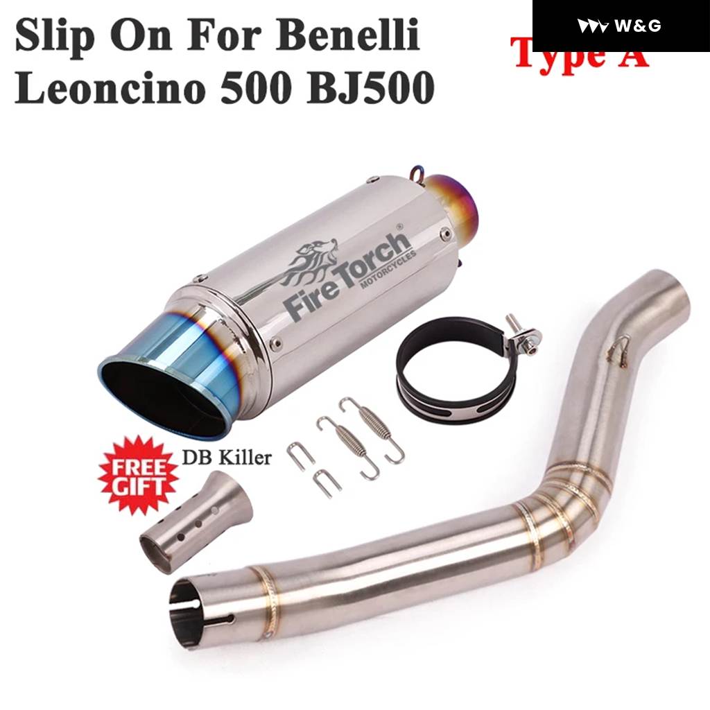 並行輸入品 スリップオン ベネリ レオンチーノ 500 BJ500 オートバイ バイク GP エキゾースト エスケープ サイレンサの画像