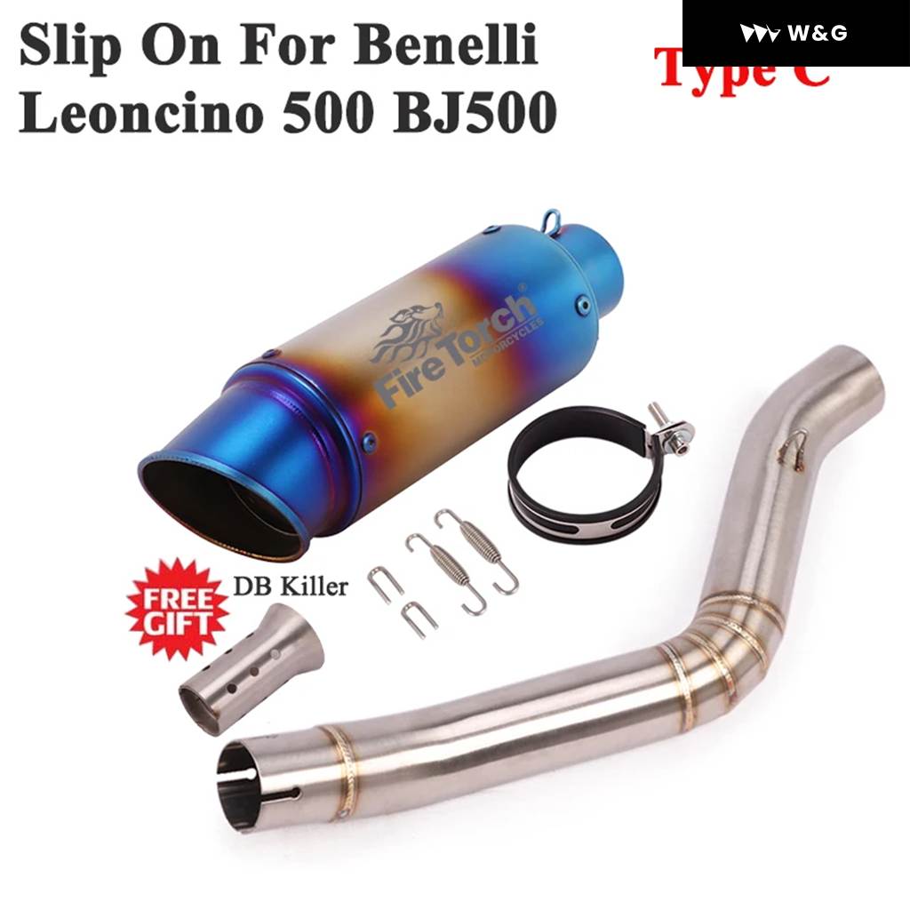 並行輸入品 スリップオン ベネリ レオンチーノ 500 BJ500 オートバイ バイク GP エキゾースト エスケープ サイレンサの画像