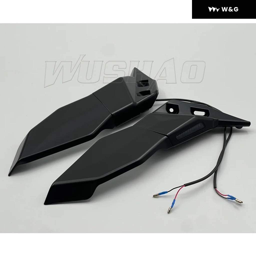 並行輸入品 オートバイ バイク カスタム バックミラー ウィング調整可能回転サイドミラー ウィンカー スズキ GSX250R GSの画像