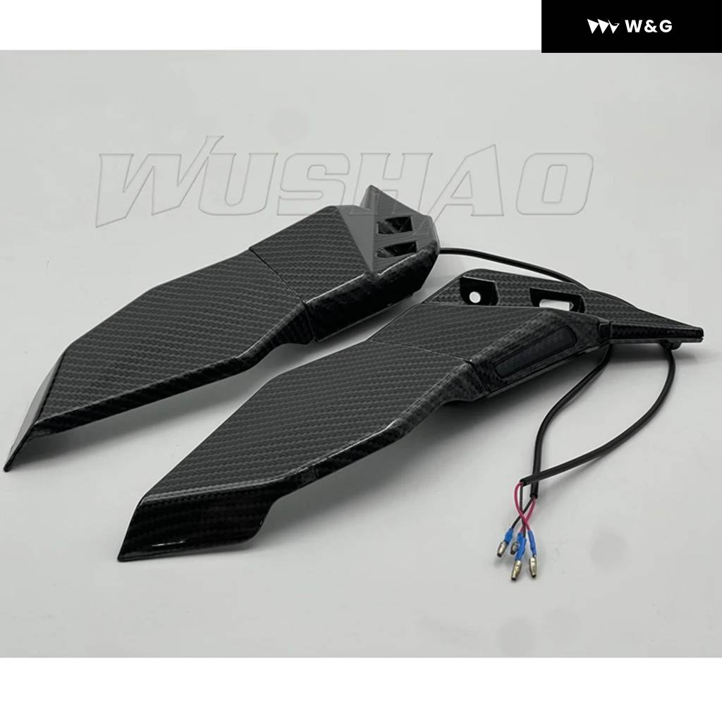 並行輸入品 オートバイ バイク カスタム バックミラー ウィング調整可能回転サイドミラー ウィンカー スズキ GSX250R GSの画像