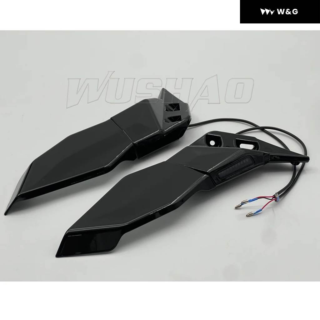 並行輸入品 オートバイ バイク カスタム バックミラー ウィング調整可能回転サイドミラー ウィンカー スズキ GSX250R GSの画像