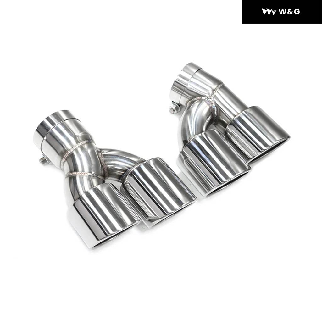 並行輸入品 クワッド ステンレス エキゾーストチップ BMW G30 G31 535I 528I 530I M5 LOOK 201 | ブランド登録なし | 01