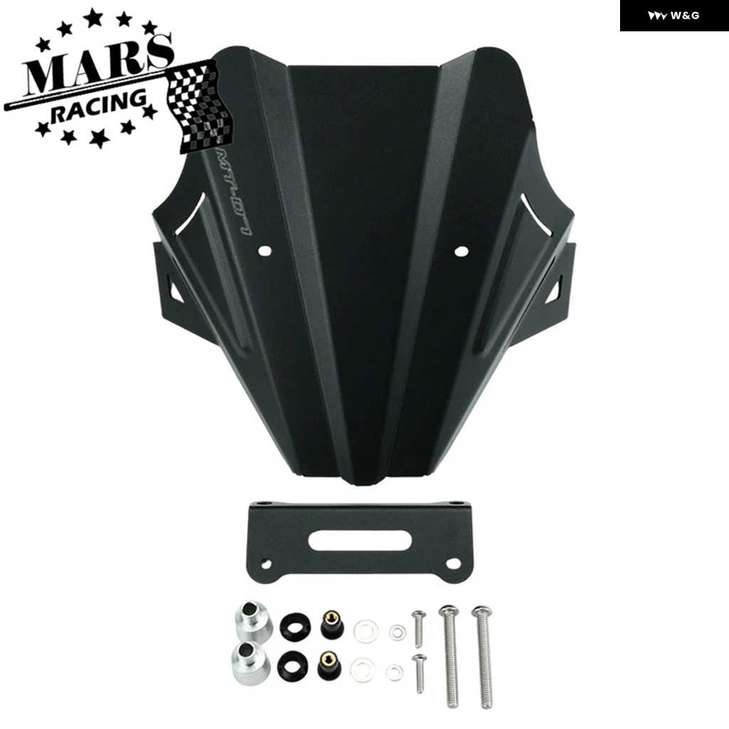 並行輸入品ヤマハ MT07 MT-07 2025 Y-AMT MT07 GEN4 オートバイ バイク アルミスポーツ ウィンドシールド ウィンドスクリーンキット デフレクター シュ_1