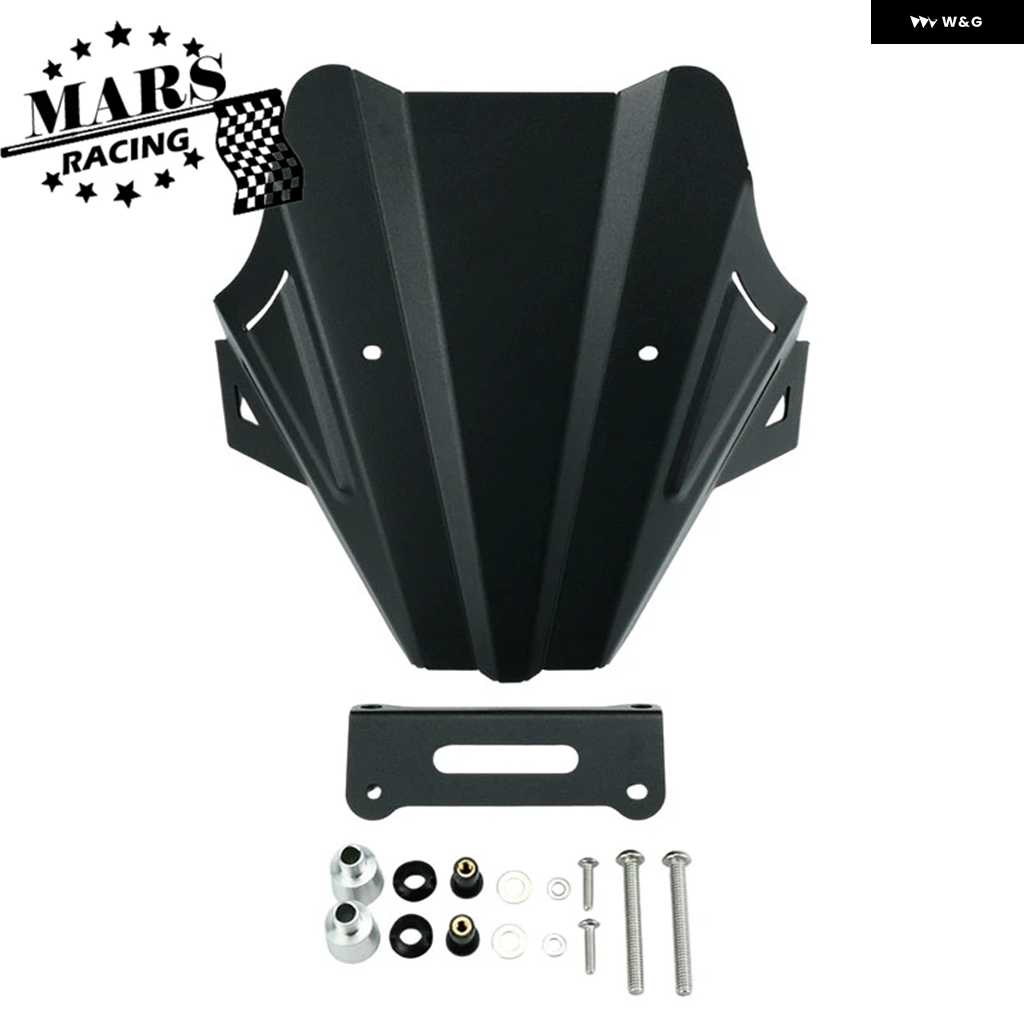 並行輸入品ヤマハ MT07 MT-07 2025 Y-AMT MT07 GEN4 オートバイ バイク アルミスポーツ ウィンドシールド ウィンドスクリーンキット デフレクター シュ_2