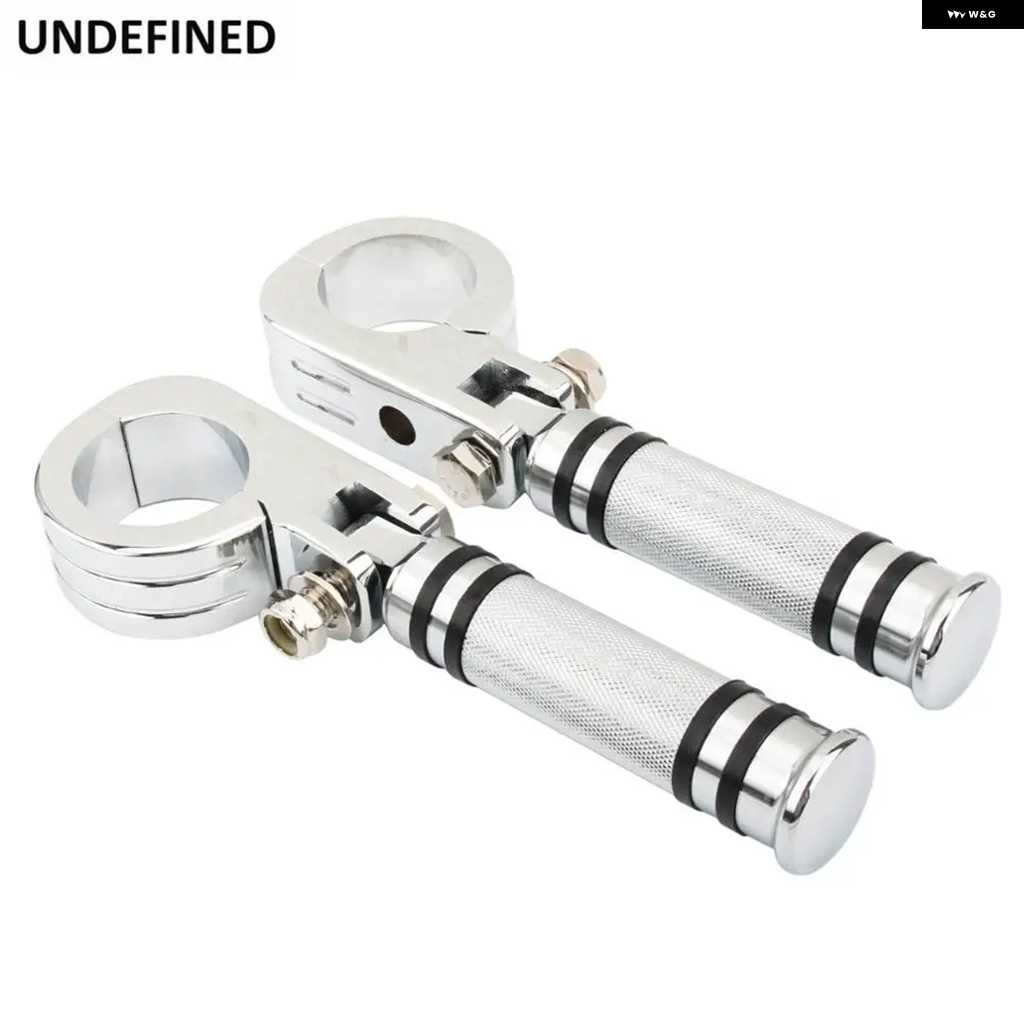 並行輸入品汎用 バイク フットペグ フットレスト 1 1/2インチ38MM エンジン ガード マウント クランプ ハーレー ロードの画像
