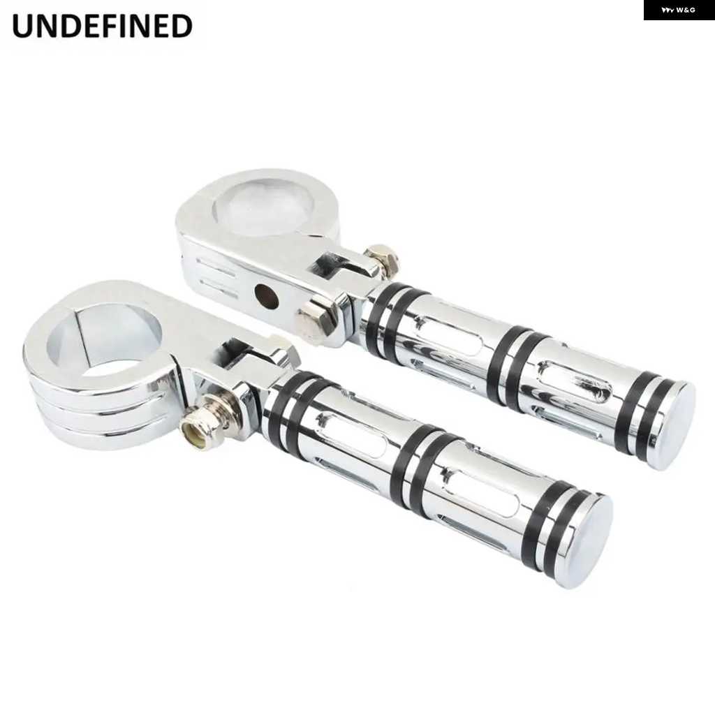 並行輸入品汎用 バイク フットペグ フットレスト 1 1/2インチ38MM エンジン ガード マウント クランプ ハーレー ロードの画像