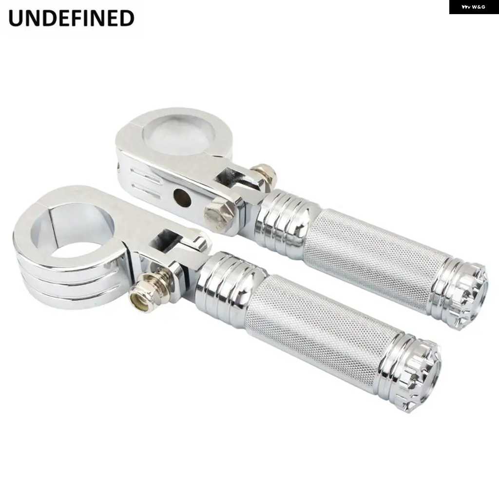 並行輸入品汎用 バイク フットペグ フットレスト 1 1/2インチ38MM エンジン ガード マウント クランプ ハーレー ロードの画像