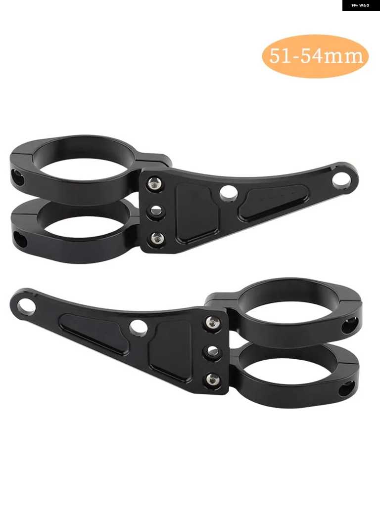 並行輸入品33MM-58MM ヘッドライト ブラケット マウント クランプ フォーク チューブ ライト ホルダー 54MM 49Mの画像