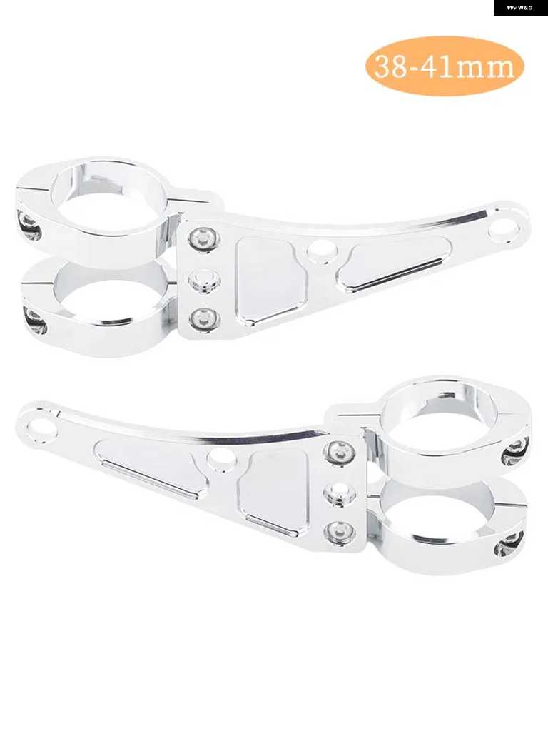 並行輸入品33MM-58MM ヘッドライト ブラケット マウント クランプ フォーク チューブ ライト ホルダー 54MM 49Mの画像
